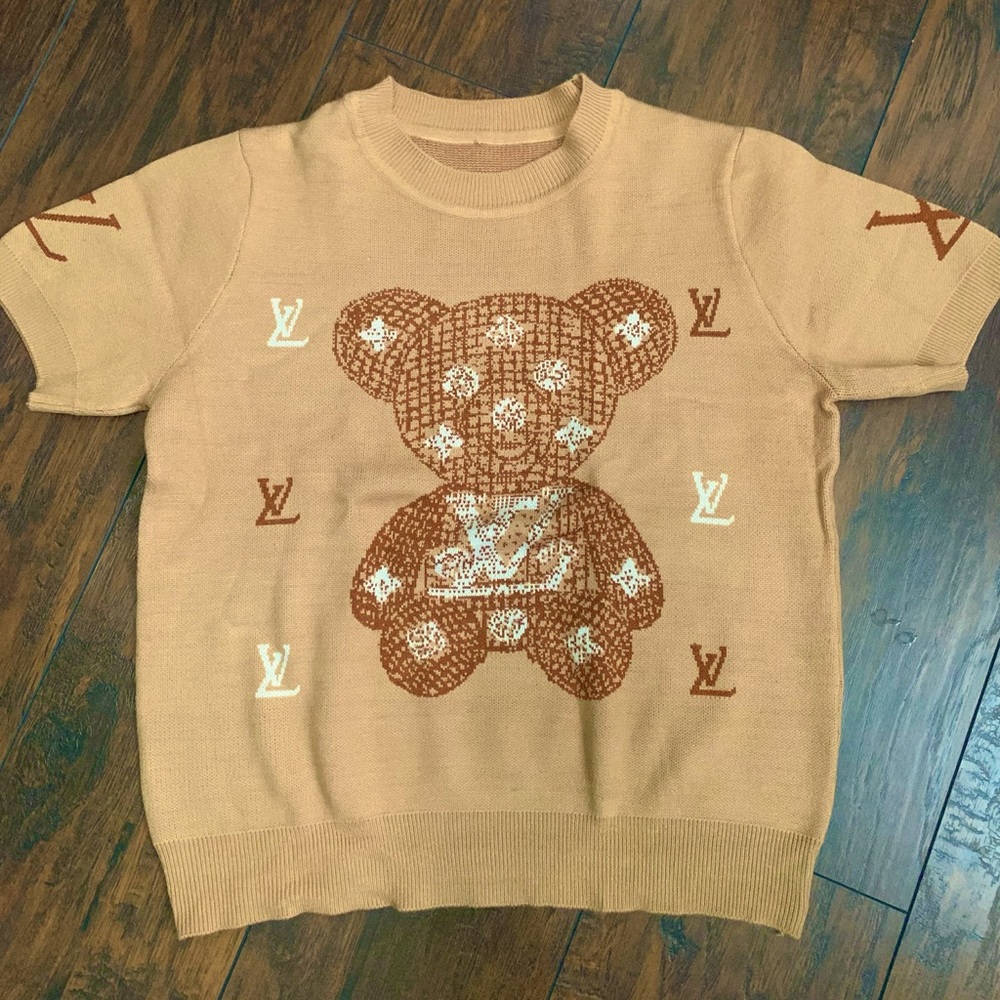 Brown knitted sweater top